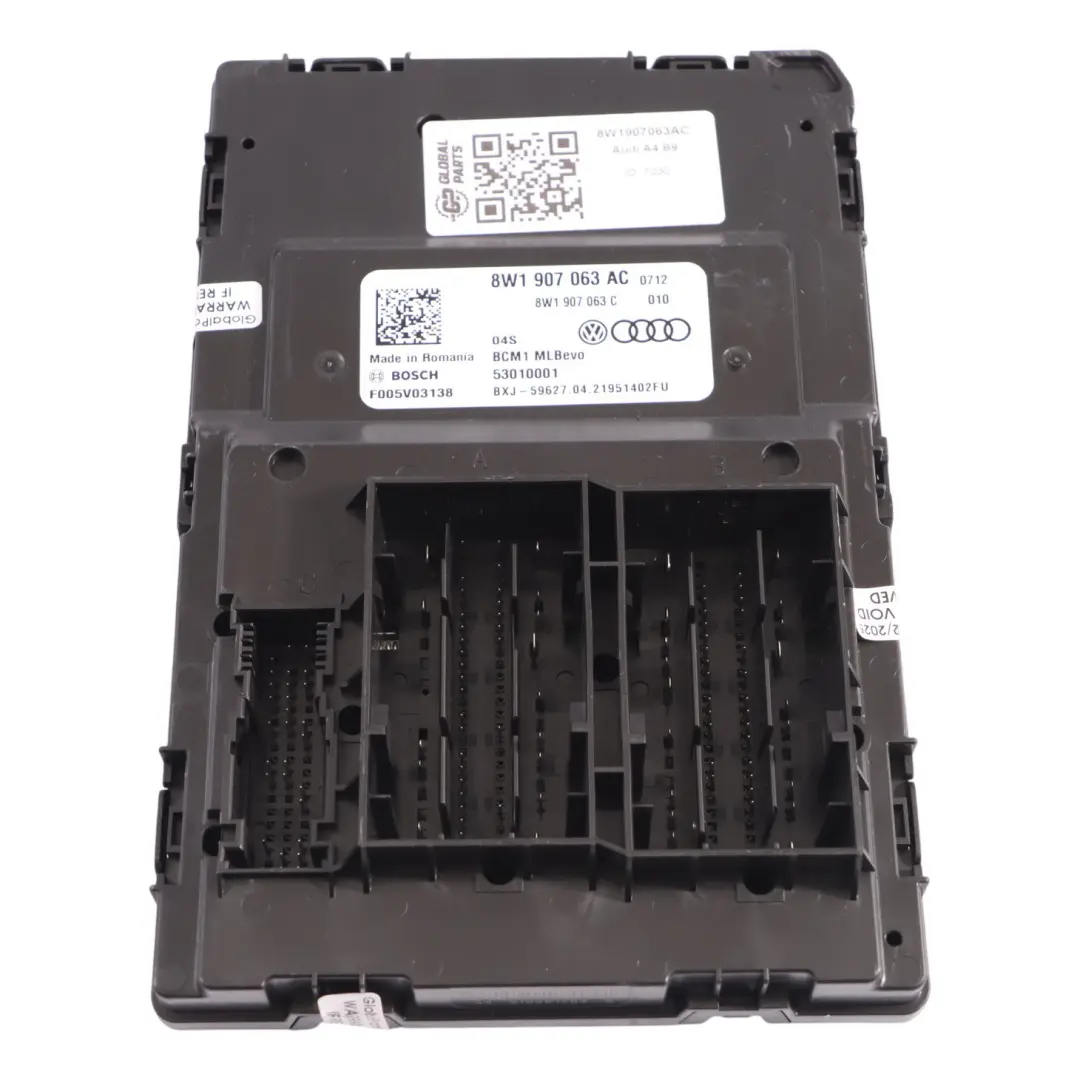 Moduł Sterownik Komfortu do Audi A4 B8 o numerze 8W1907063AC Audi A4 B8 Moduł Sterownik Komfortu - SKU 8W1907063AC - Numer Części 8W1907063AC