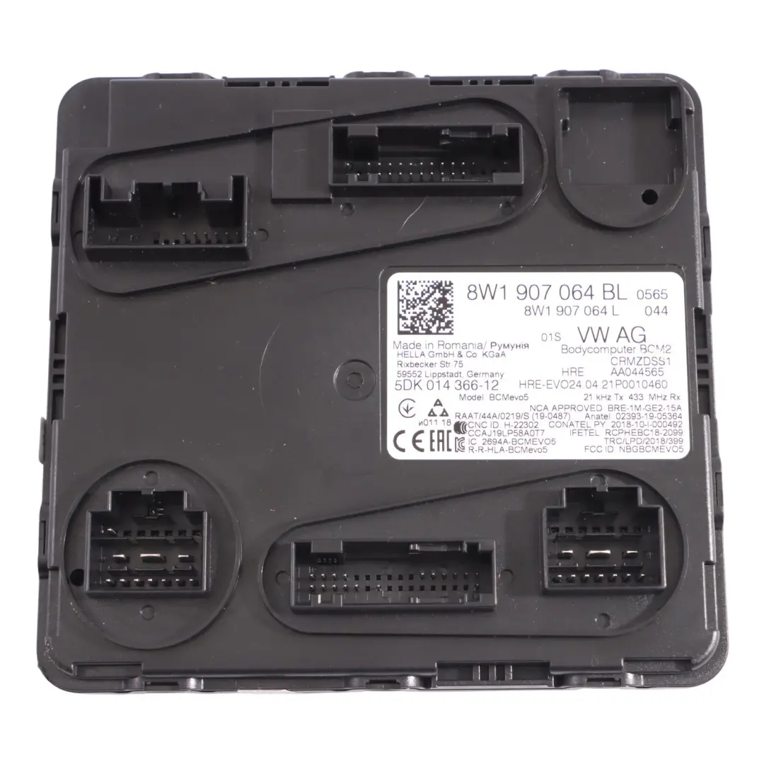 Body Control Module BCM Comfort Control Unit Power Supply to Audi A4 B9 with Part number 8W1907064BL Audi A4 B9 Body Control Module BCM Comfort Control Unit Power Supply - SKU 8W1907064BL - Part number 8W1907064BL