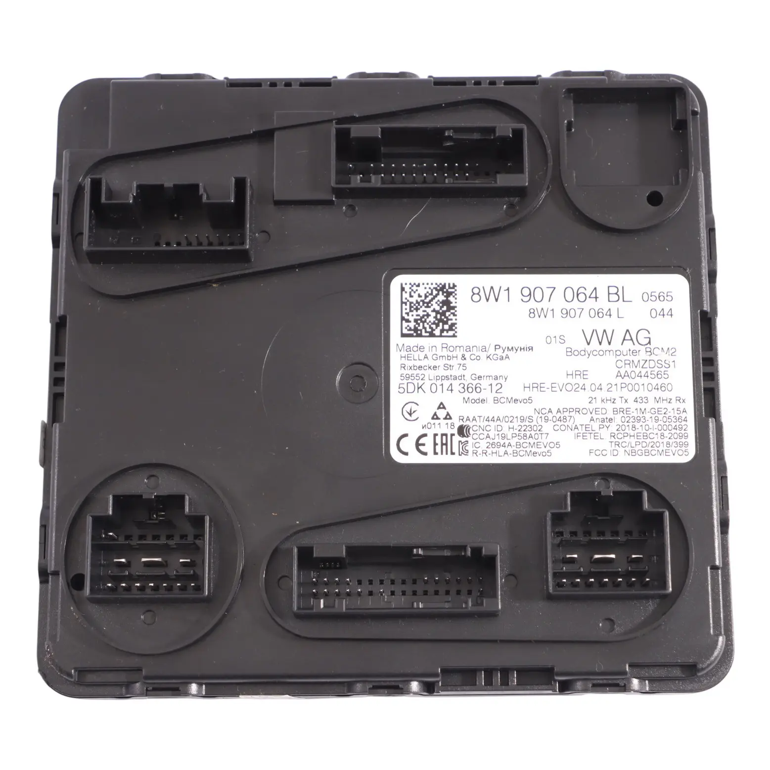 Module Commande Carrosserie Audi A4 B9 BCM Confort Alimentation 8W1907064BL