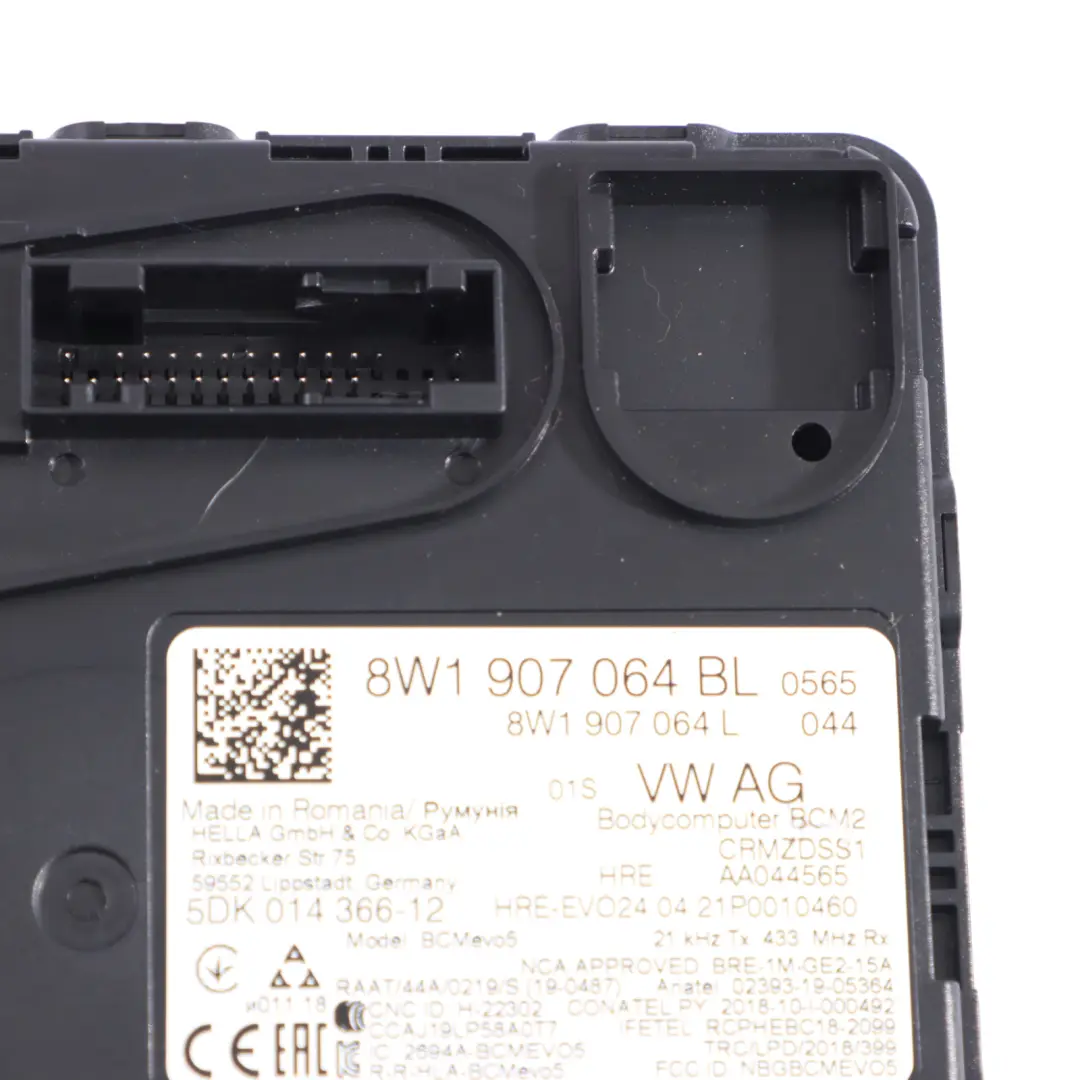  Módulo Control Carrocería Audi A4 B9 BCM Confort Fuente Alimentación - SKU 8W1907064BL - Número de pieza 8W1907064BL