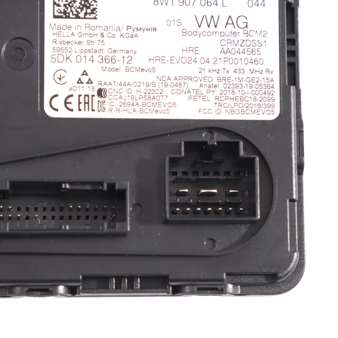 Body Modul BCM Komfort Steuer Gerät Strom Versorgung für Audi A4 B9 mit Teilenummer 8W1907064BL Audi A4 B9 Body Modul BCM Komfort Steuer Gerät Strom Versorgung - SKU 8W1907064BL - Teilenummer 8W1907064BL