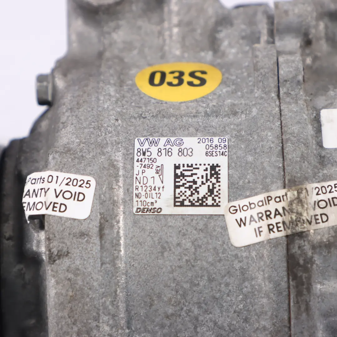 Audi A4 B9 2.0 TDI DETA Diesel Pompe de compresseur de climatisation - SKU 8W5816803-1 - Numéro de pièce 8W5816803