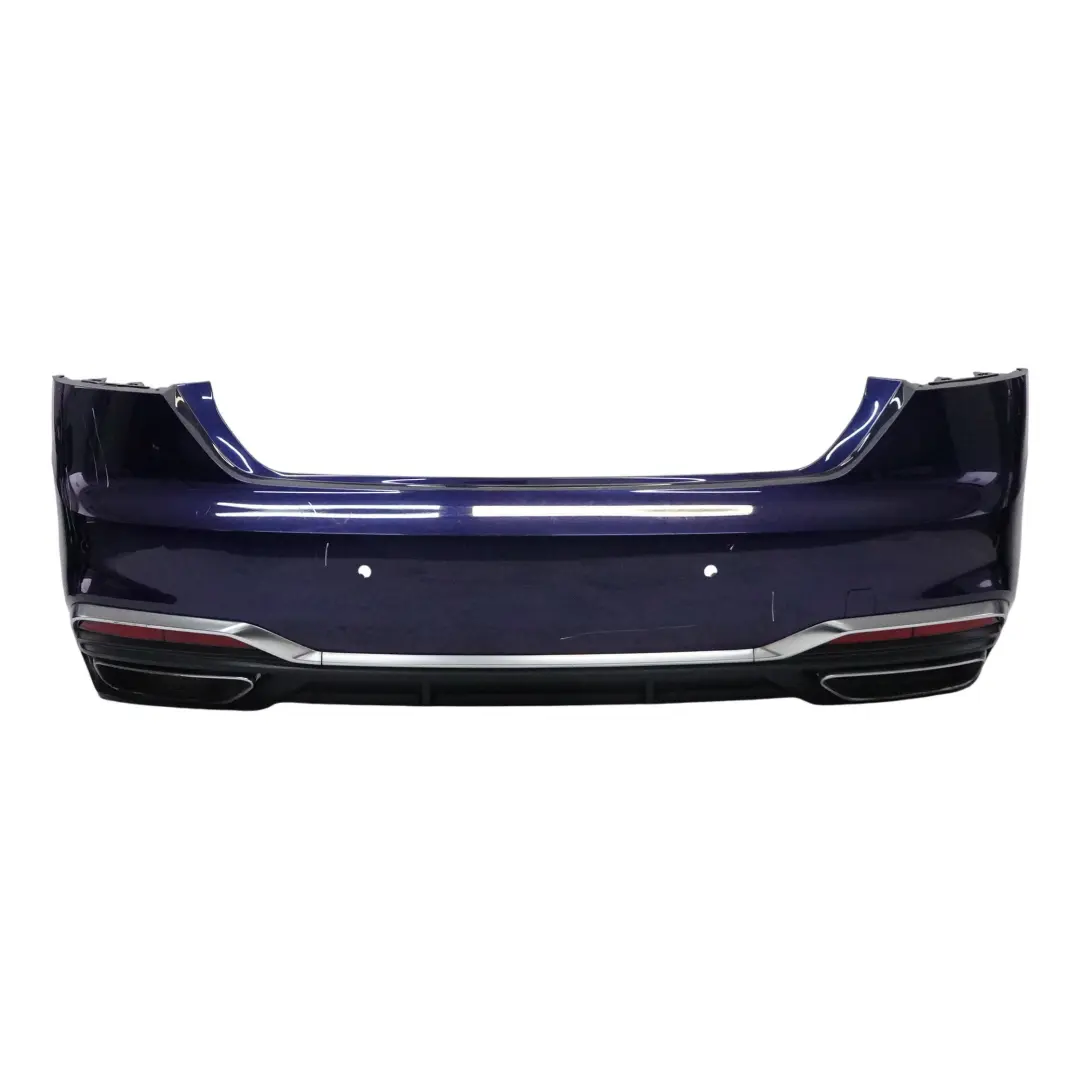 Audi A5 F5 Rear Bumper S-Line Trim Panel Covering Navarra Blue Metallic - H5X - SKU 8W6807067AF-NAB - Part number 8W6807067AF