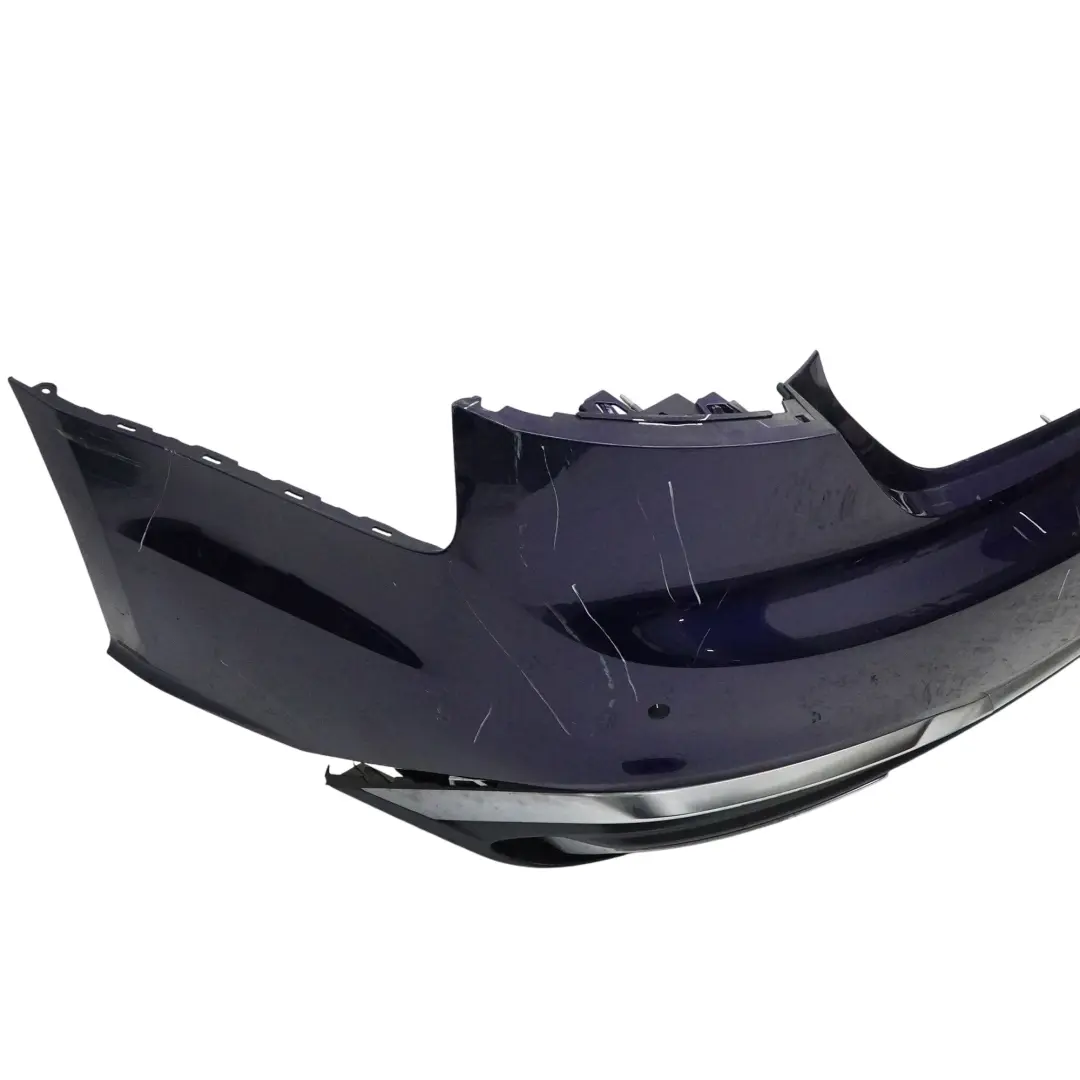 Audi A5 F5 Rear Bumper S-Line Trim Panel Covering Navarra Blue Metallic - X5H - SKU 8W6807067AF-NAB - Part number 8W6807067AF