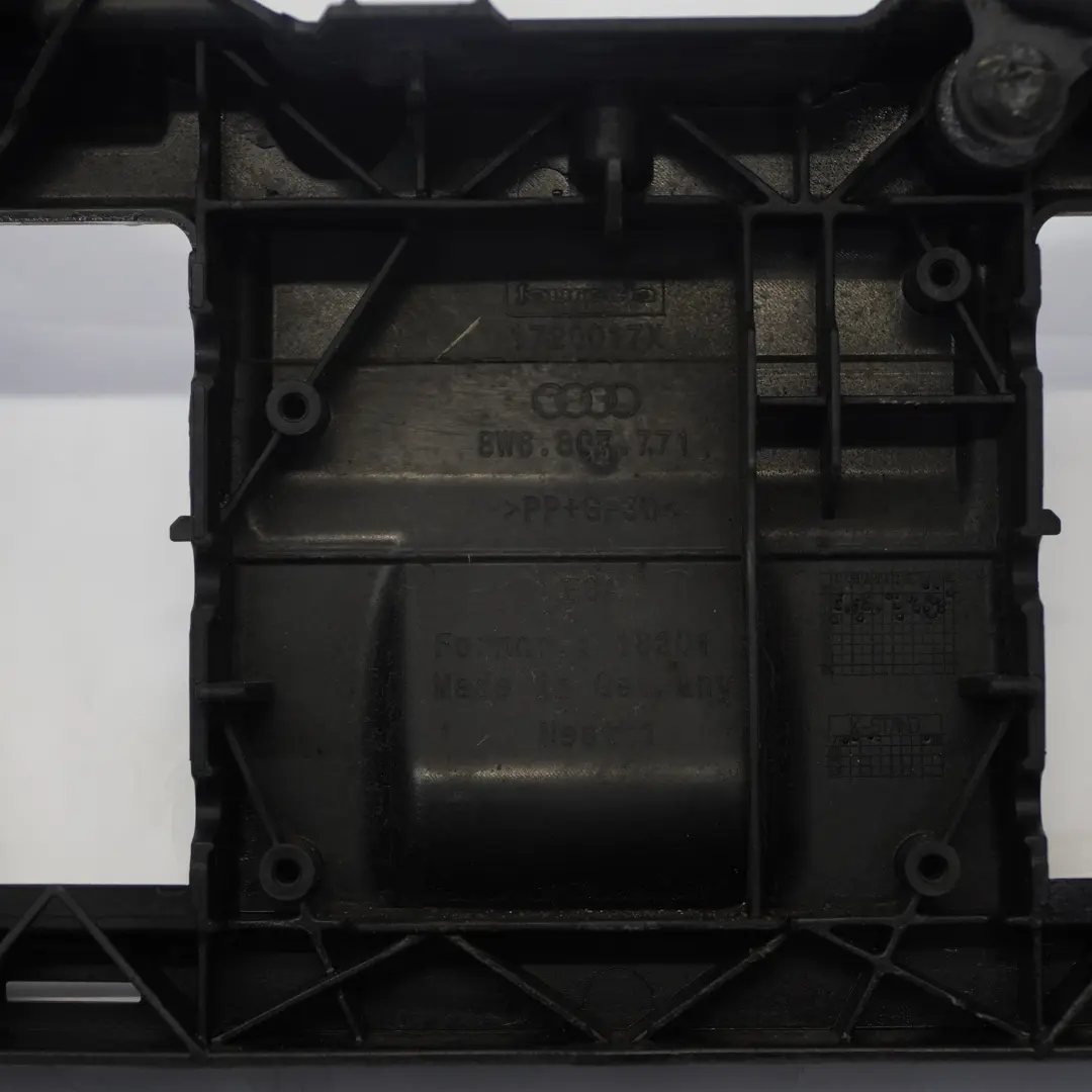 Audi A5 F5 Support panneau renfort pare chocs inférieur avant - SKU 8W6807771 - Numéro de pièce 8W6807771