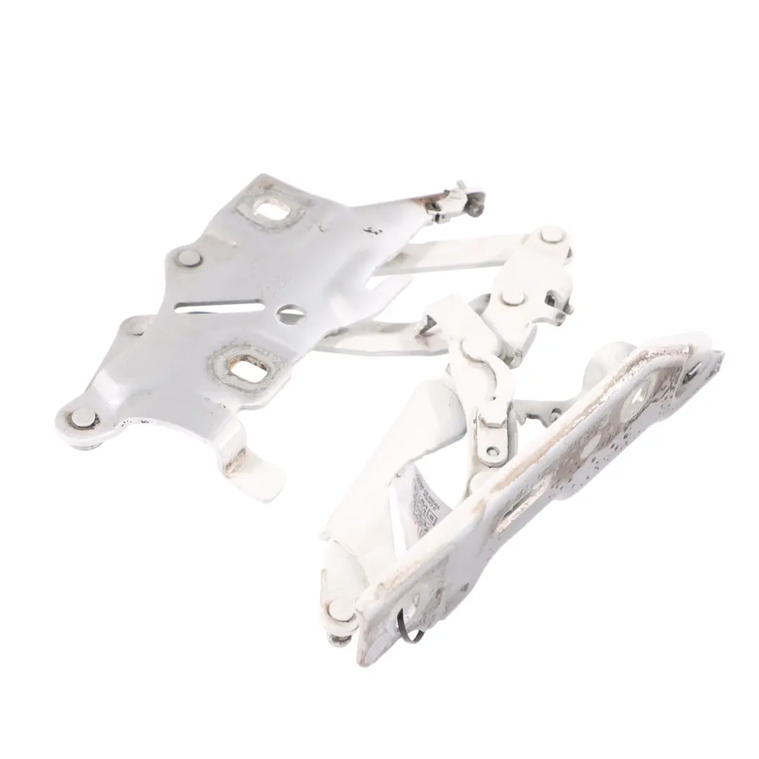 Hood Bonnet Hinge Left N/S Glacier White Pearl - S9R 8W6823301E to Audi A5 F5 with Part number 8W6823301E-MGW Audi A5 F5 Hood Bonnet Hinge Left N/S Glacier White Pearl - S9R 8W6823301E - SKU 8W6823301E-MGW - Part number 8W6823301E-MGW