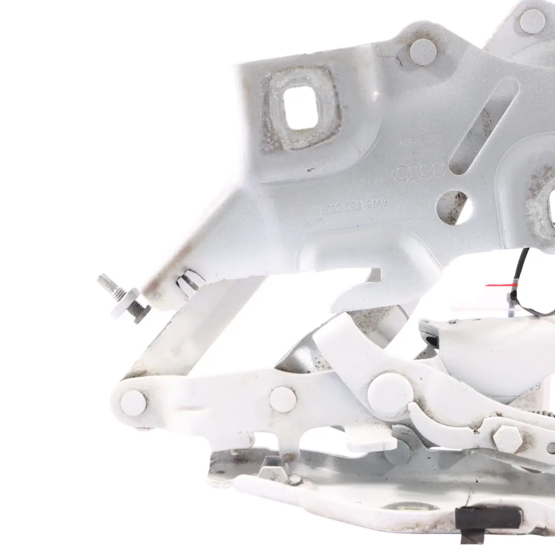 Audi A5 F5 Hood Bonnet Hinge Right O/S Glacier White Pearl - S9R - SKU 8W6823302E-MGW - Part number 8W6823302E