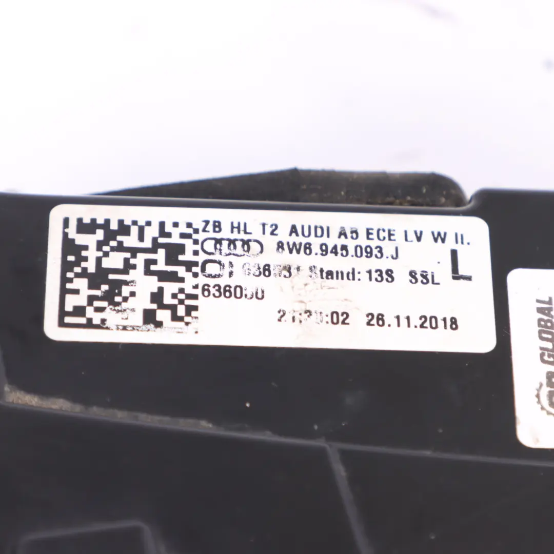 Audi A5 F5 Rear Lamp Trunk Boot Tailgate Inner Light Left N/S - SKU 8W6945093J - Part number 8W6945093J