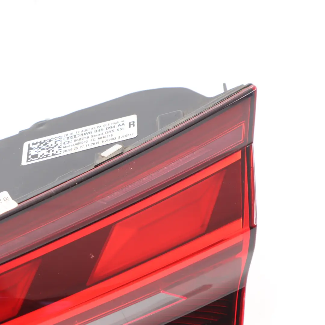 Audi A5 F5 Rear Tail Light Tailgate Matrix LED Lamp Inner Right O/S - SKU 8W6945094AA - Part number 8W6945094AA