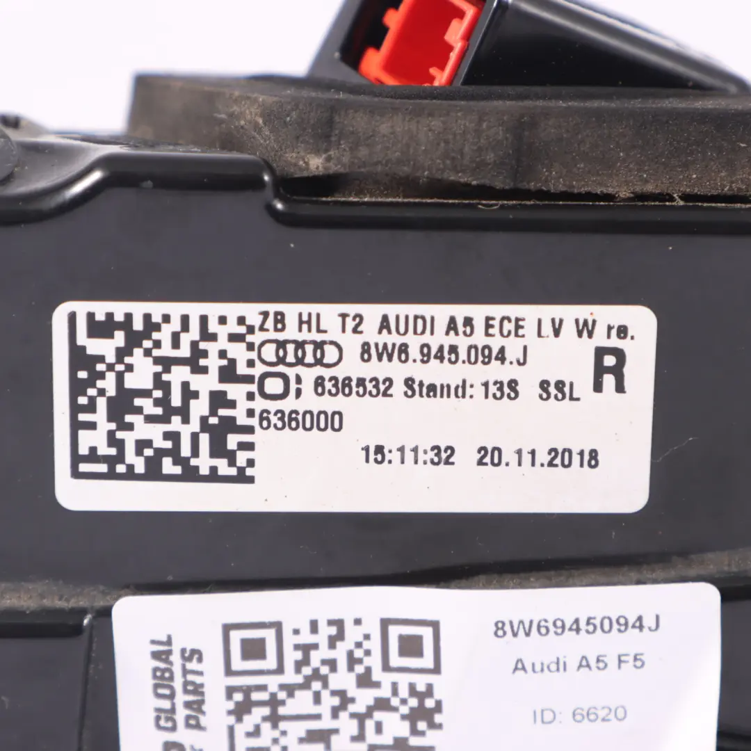 Audi A5 F5 Rear Lamp Trunk Boot Tailgate Inner Light Right O/S - SKU 8W6945094J - Part number 8W6945094J