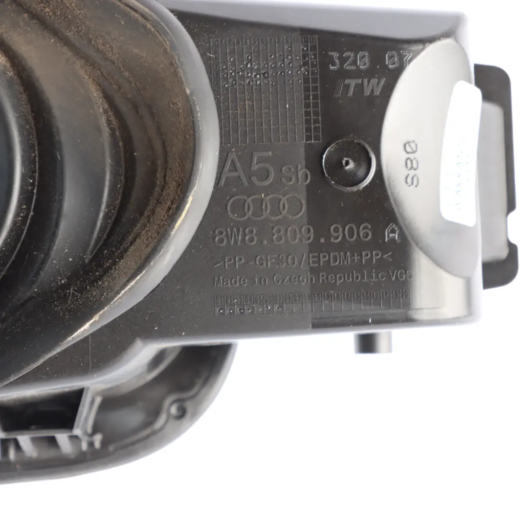 Filler Flap Housing Insert to Fuel Tank Audi A5 8T with Part number 8W8809906A Fuel Tank Audi A5 8T Filler Flap Housing Insert - SKU 8W8809906A - Part number 8W8809906A