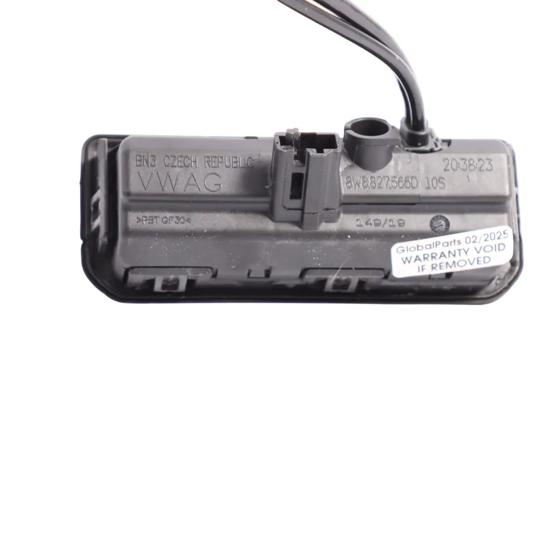 Boot Release Handle View Camera to Audi A5 F5 Rear Tailgate Hatch with Part number 8W8827566D Audi A5 F5 Rear Tailgate Hatch Boot Release Handle View Camera - SKU 8W8827566D - Part number 8W8827566D