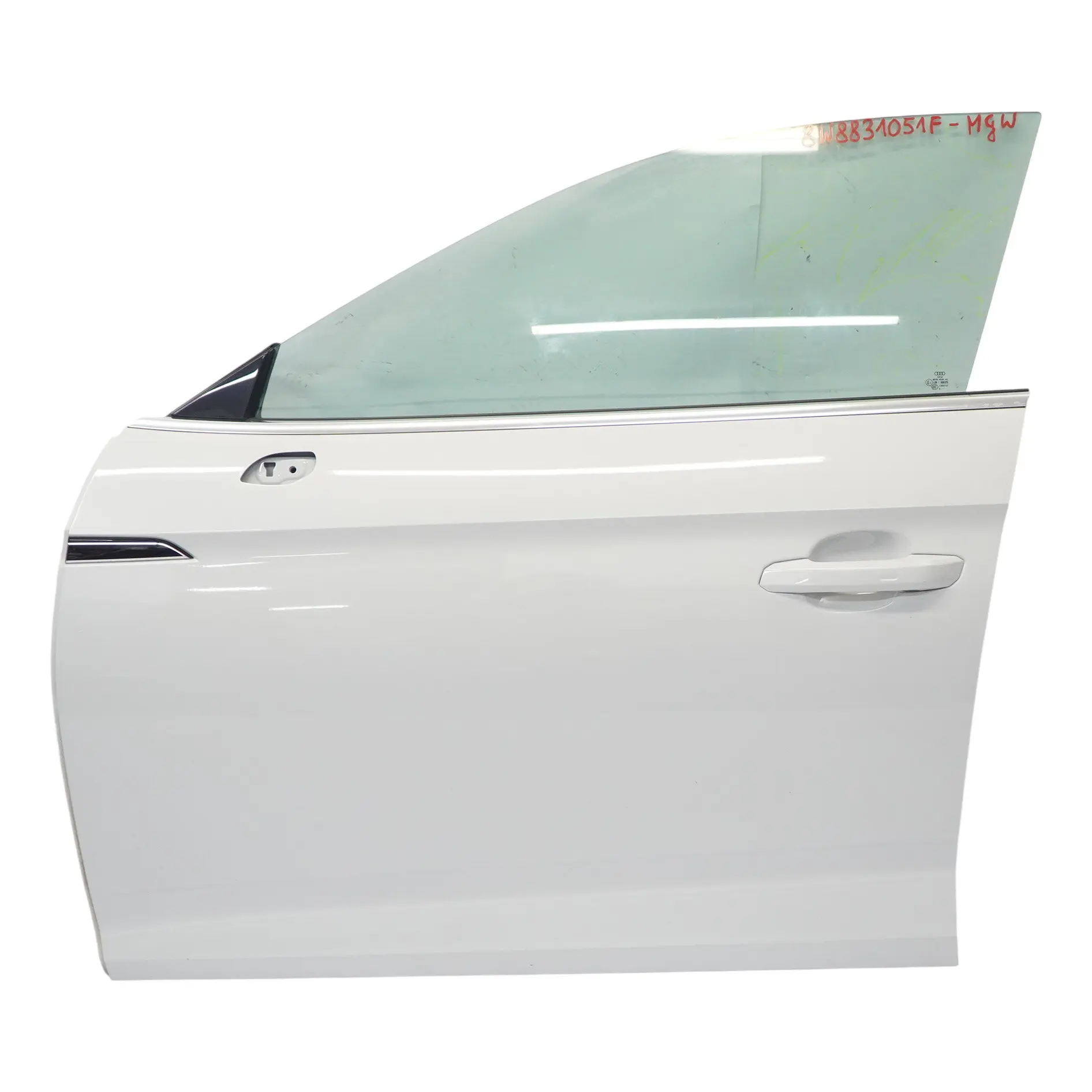 Audi A5 F5 Door Front Left N/S Covering Panel Glacier White Pearl - S9R