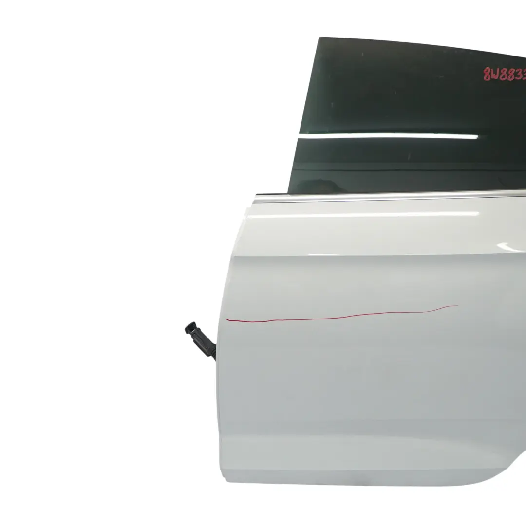 Door Rear Left N/S Covering Panel Glacier White Pearl - S9R to Audi A5 F5 with Part number 8W8833051J Audi A5 F5 Door Rear Left N/S Covering Panel Glacier White Pearl - S9R - SKU 8W8833051J-MGW - Part number 8W8833051J