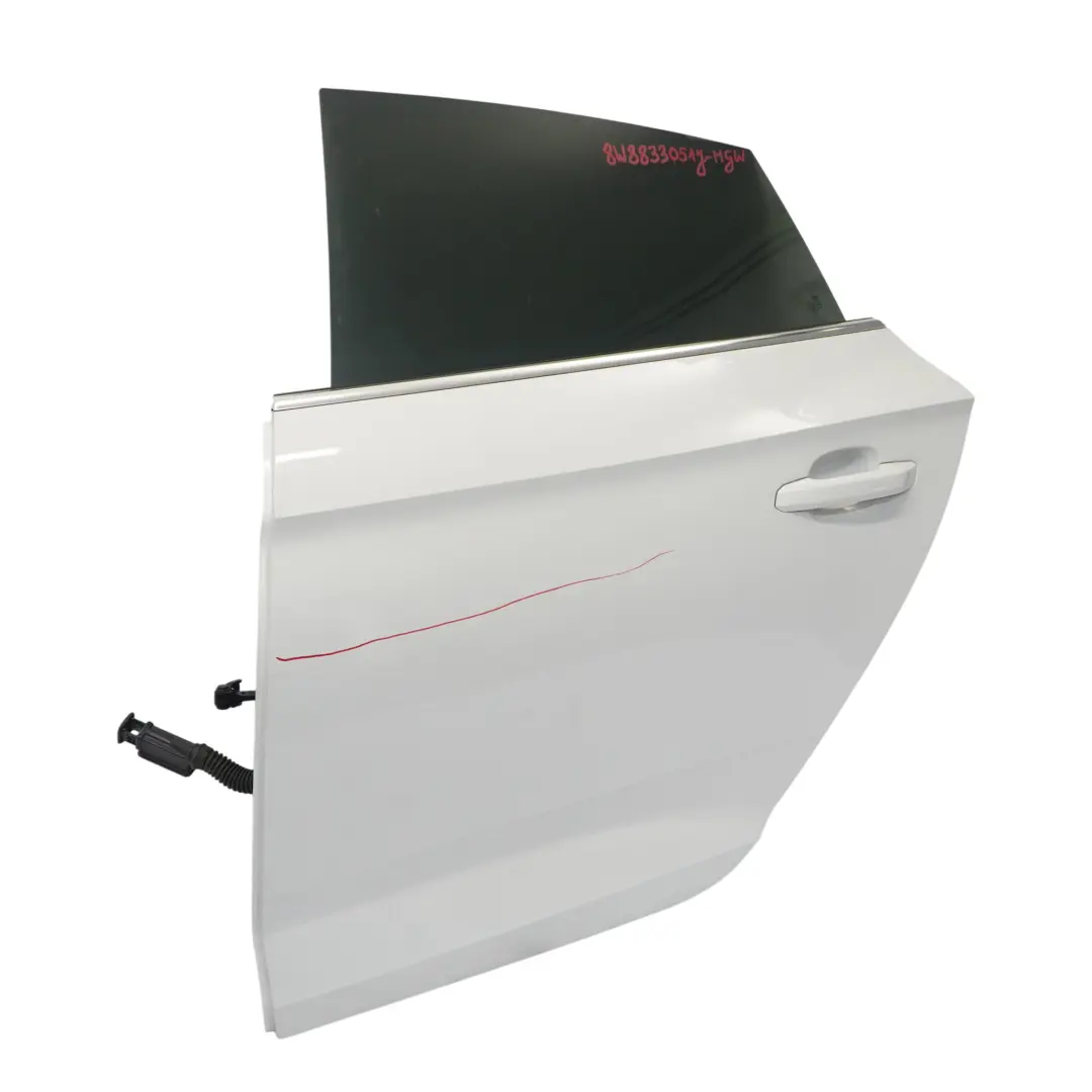 Arrière Gauche Glacier White Pearl Blanc - S9R pour Audi A5 F5 Porte à propos du numéro de pièce 8W8833051J Audi A5 F5 Porte Arrière Gauche Glacier White Pearl Blanc - S9R - SKU 8W8833051J-MGW - Numéro de pièce 8W8833051J