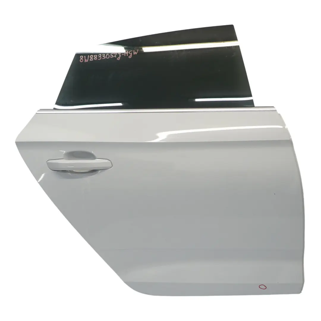 Puerta Trasera Derecha Panel Revestimiento Glacier White Pearl - S9R para Audi A5 F5 con número de pieza 8W8833052J Audi A5 F5 Puerta Trasera Derecha Panel Revestimiento Glacier White Pearl - S9R - SKU 8W8833052J-MGW - Número de pieza 8W8833052J