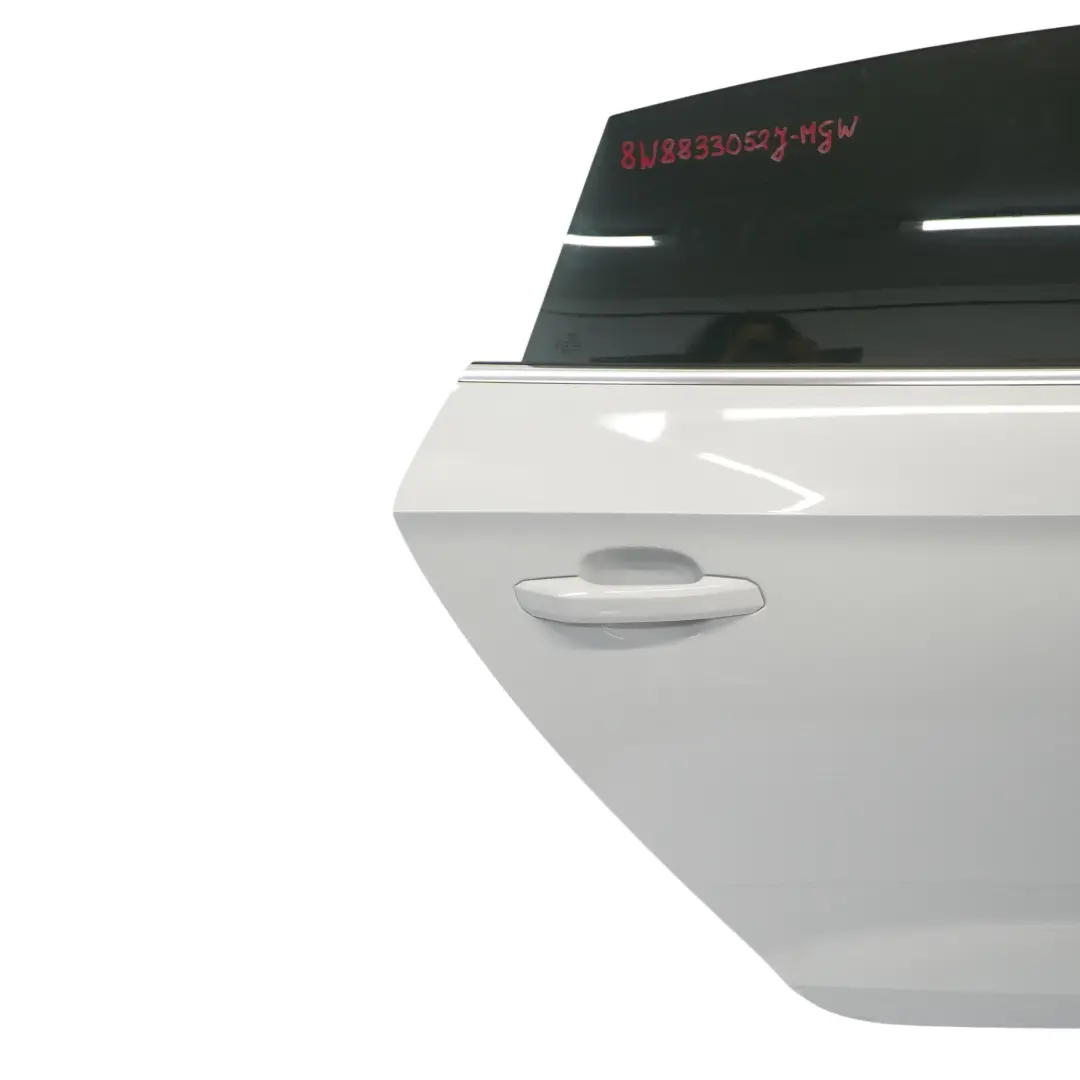 Audi A5 F5 Door Rear Right O/S Covering Panel Glacier White Pearl - S9R - SKU 8W8833052J-MGW - Part number 8W8833052J