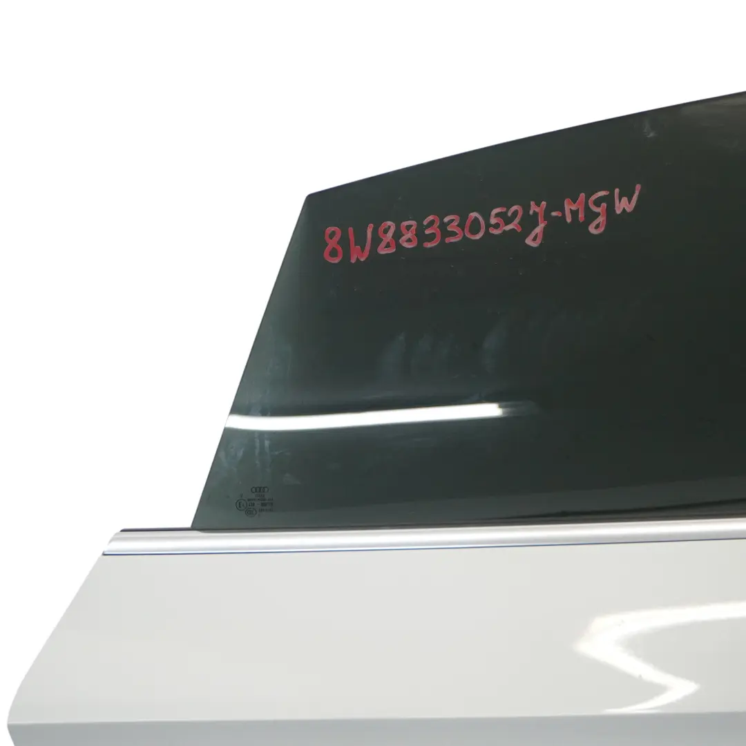 Audi A5 F5 Door Rear Right O/S Covering Panel Glacier White Pearl - S9R - SKU 8W8833052J-MGW - Part number 8W8833052J