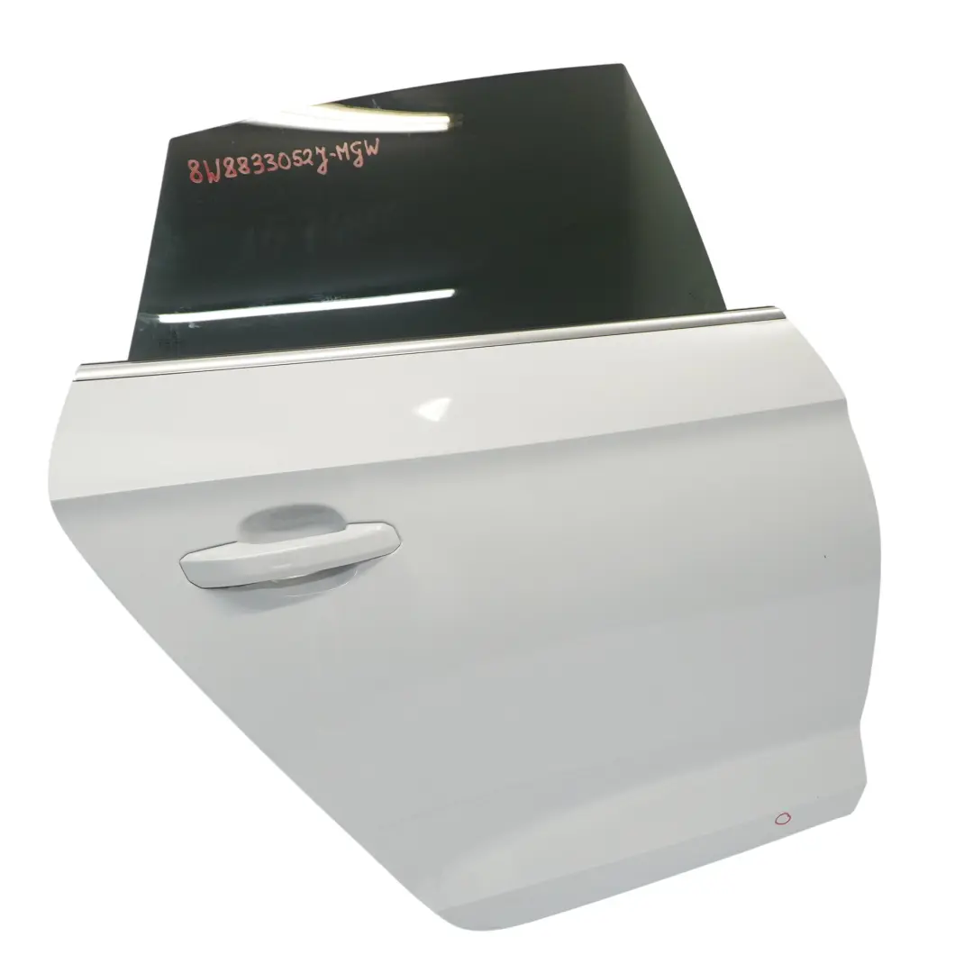 Audi A5 F5 Door Rear Right O/S Covering Panel Glacier White Pearl - S9R - SKU 8W8833052J-MGW - Part number 8W8833052J