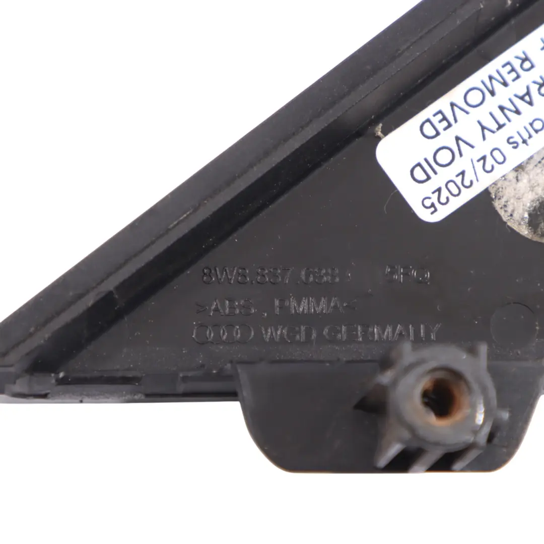 Sportback Dreieck Abdeckung Trim Vordere Tür Innen Rechts für Audi A5 F5 mit Teilenummer 8W8837638 Audi A5 F5 Sportback Dreieck Abdeckung Trim Vordere Tür Innen Rechts - SKU 8W8837638 - Teilenummer 8W8837638