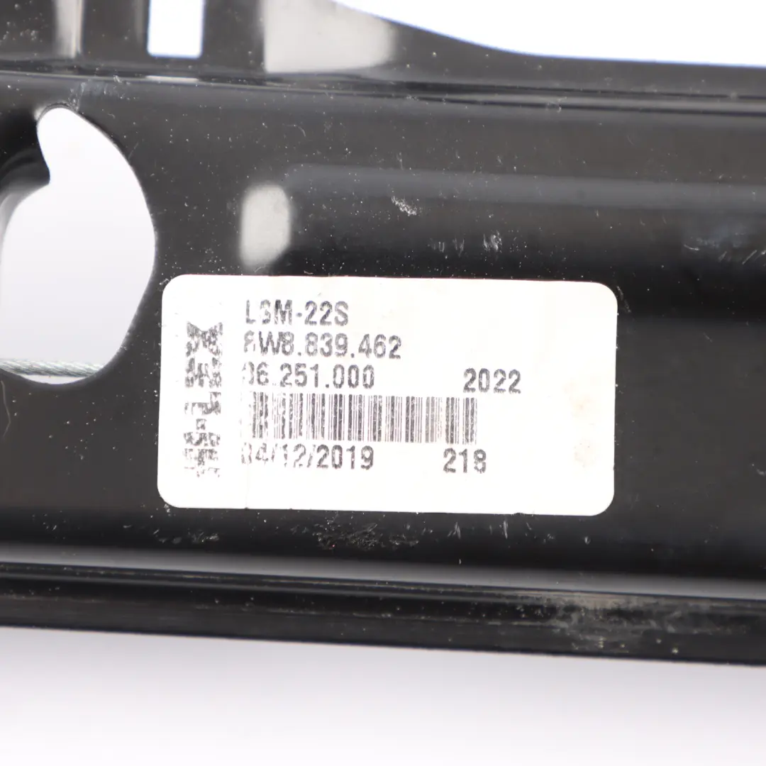 Audi A5 F5 Sportback Régulateur De Lève Vitre De Porte Arrière Droit - SKU 8W8839462 - Numéro de pièce 8W8839462