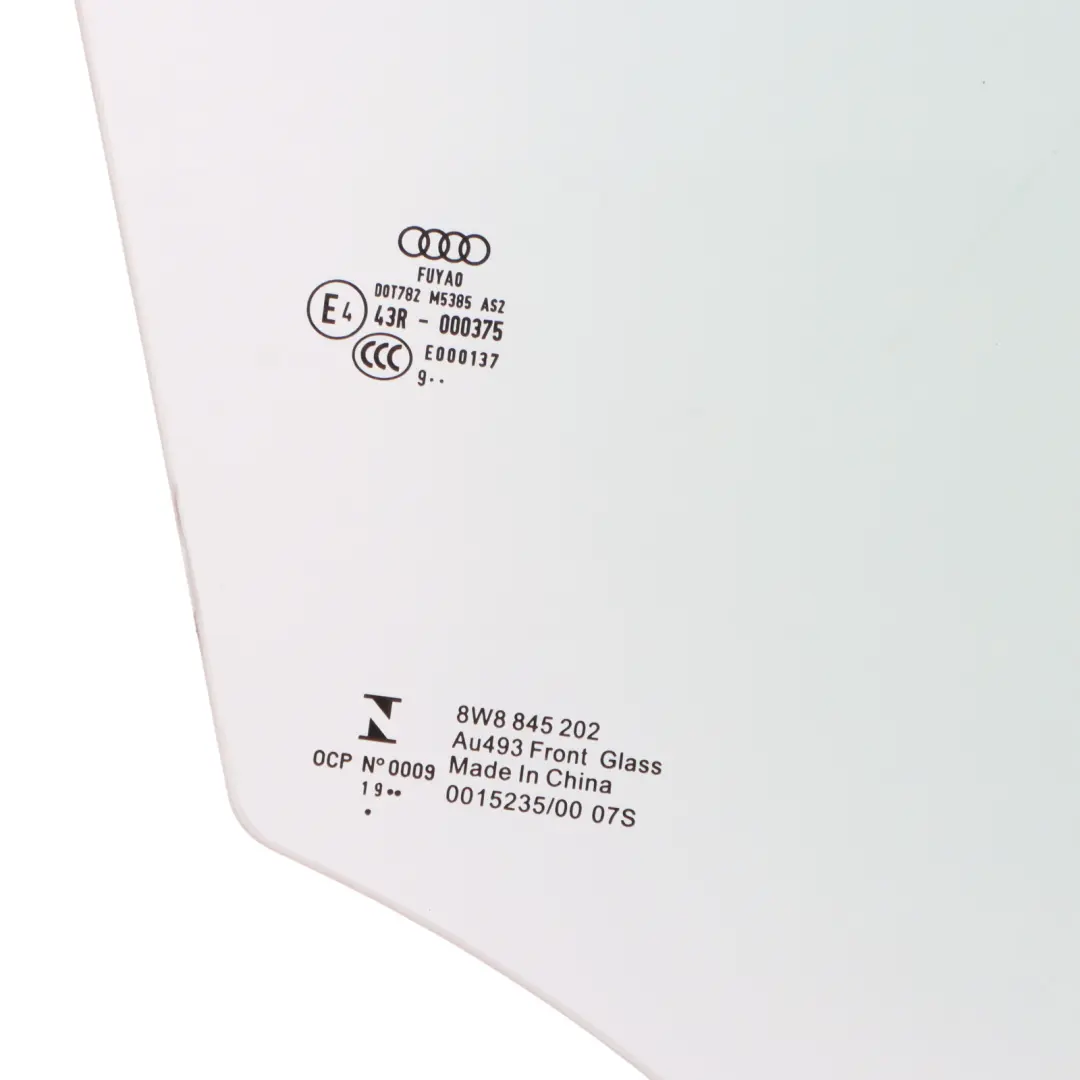 Audi A5 F5 Vitrage De Vitre De Porte Avant Droite AS2 - SKU 8W8845202 - Numéro de pièce 8W8845202