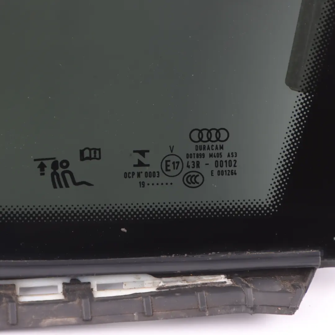 Window Glass Quarter Glass Glazing AS3 Right O/S to Audi A5 F5 Rear with Part number 8W8845298G Audi A5 F5 Rear Window Glass Quarter Glass Glazing AS3 Right O/S - SKU 8W8845298G-1 - Part number 8W8845298G