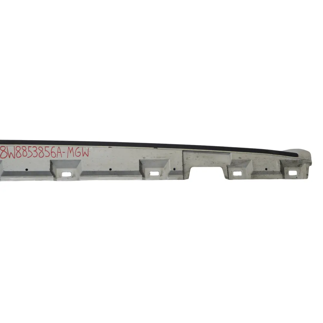 Audi A4 B7 Faldón Lateral Derecho Panel Cubre Umbral Glacier White Pearl - S9R - SKU 8W8853856A-MGW - Número de pieza 8W8853856A
