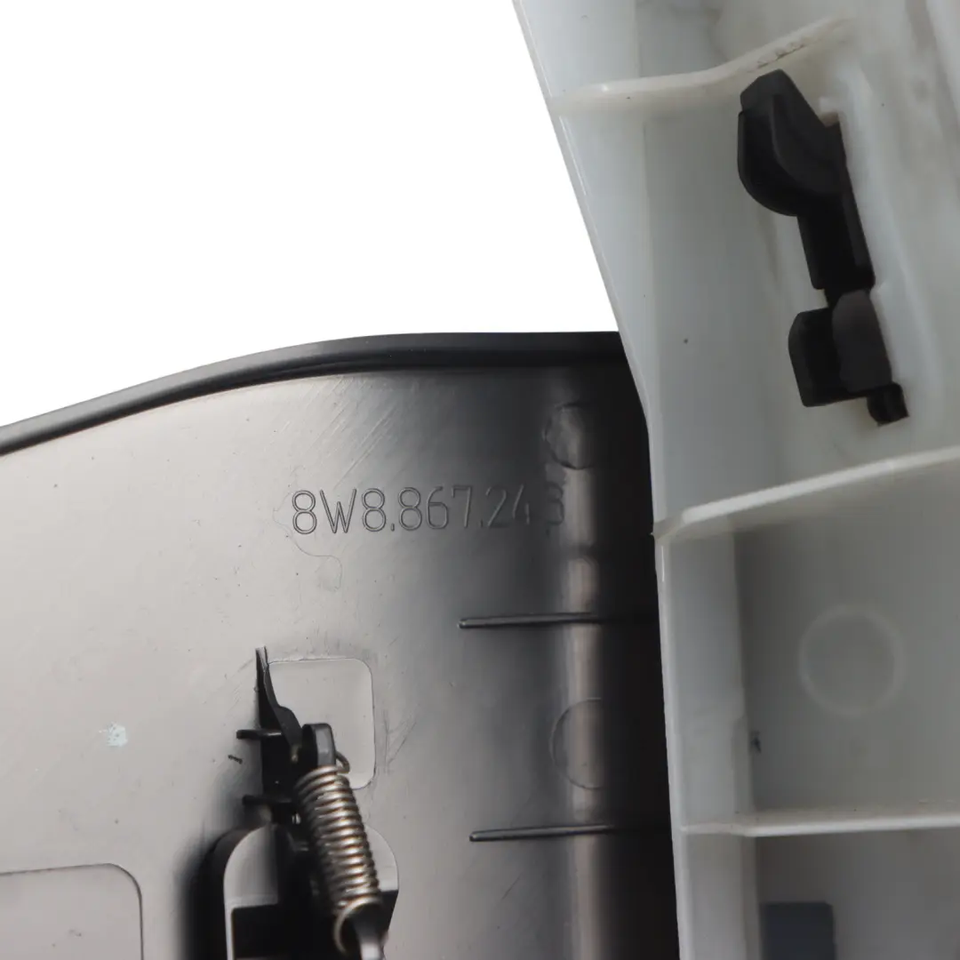 Sportback Left N/S B Pillar Trim Cover Black to Audi A5 F5 with Part number 8W8867243 Audi A5 F5 Sportback Left N/S B Pillar Trim Cover Black - SKU 8W8867243 - Part number 8W8867243