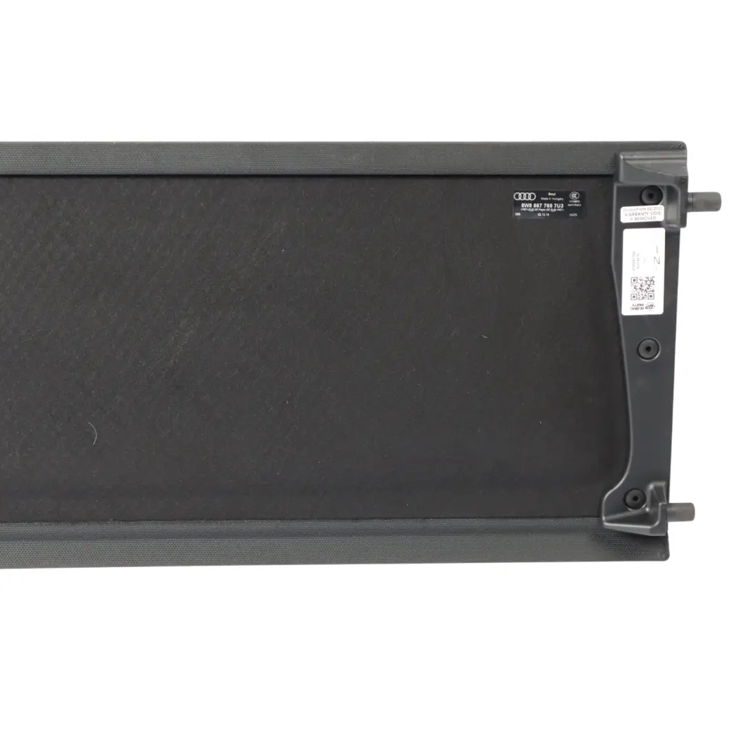 Audi A5 F5 Rear Parcel Shelf Trim Boot Trunk Cover Panel Black 8S8867769 - SKU 8W8867769 - Part number 8W8867769
