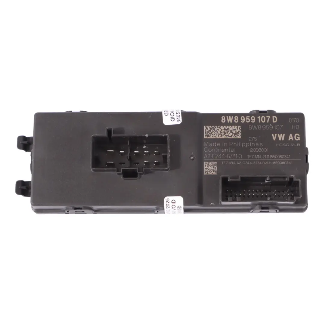 Audi A5 F5 Rear Hatch Tailgate Boot Lid Control Module Unit ECU - SKU 8W8959107D - Part number 8W8959107D
