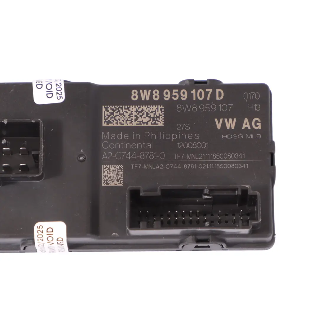 Audi A5 F5 Rear Hatch Tailgate Boot Lid Control Module Unit ECU - SKU 8W8959107D - Part number 8W8959107D