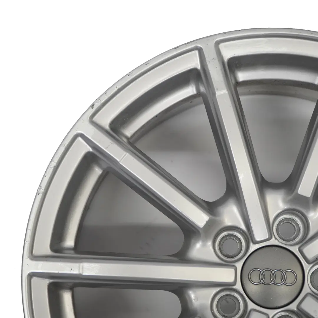 Audi A1 8X Cerchio In Lega Argento 17" 7.5J ET:36 A 10 Razze - SKU 8X0601025BM-1 - Numero di parte 8X0601025BM