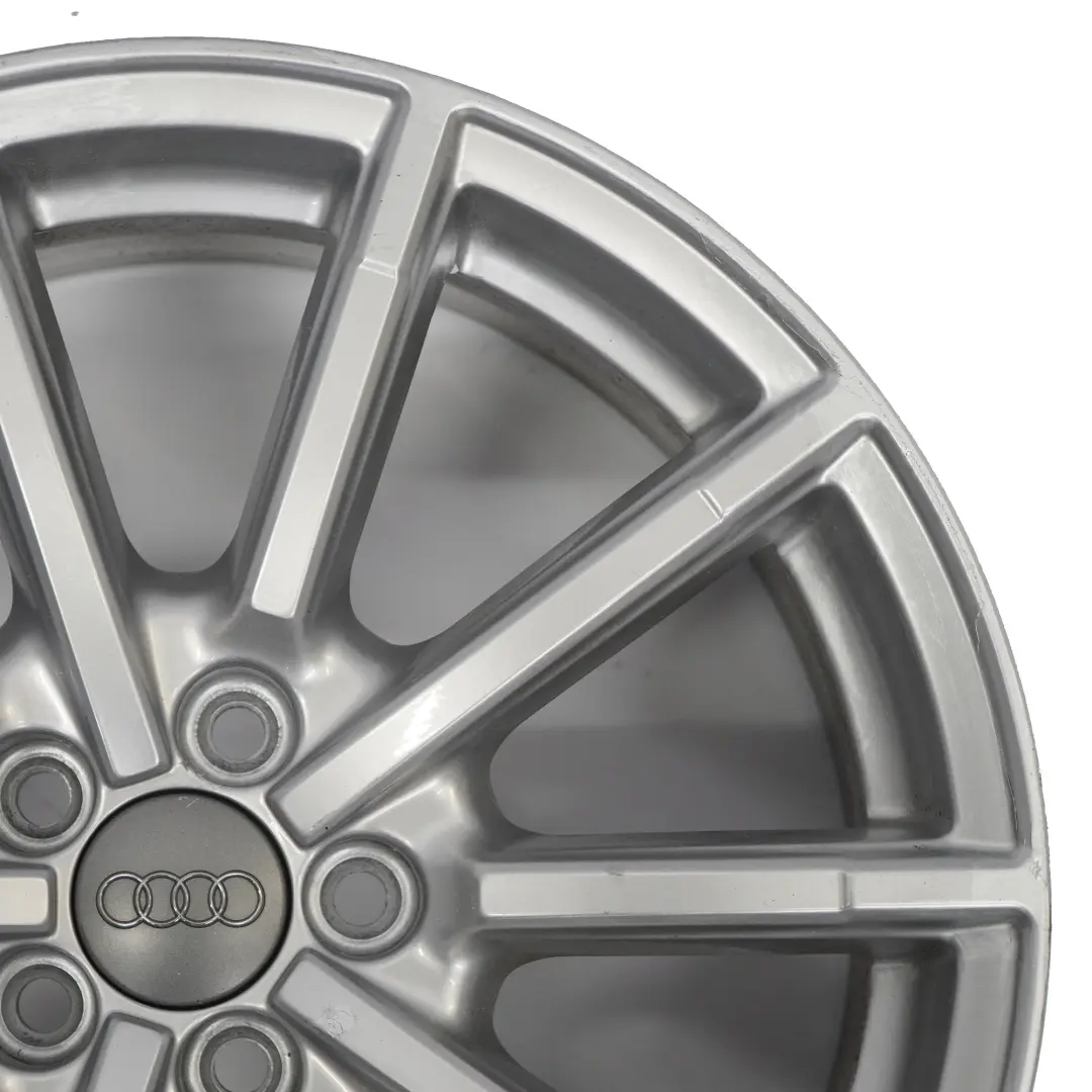 Audi A1 8X Silver Alloy Wheel Rim 17" 7.5J ET:36 10-Spoke - SKU 8X0601025BM-1 - Part number 8X0601025BM