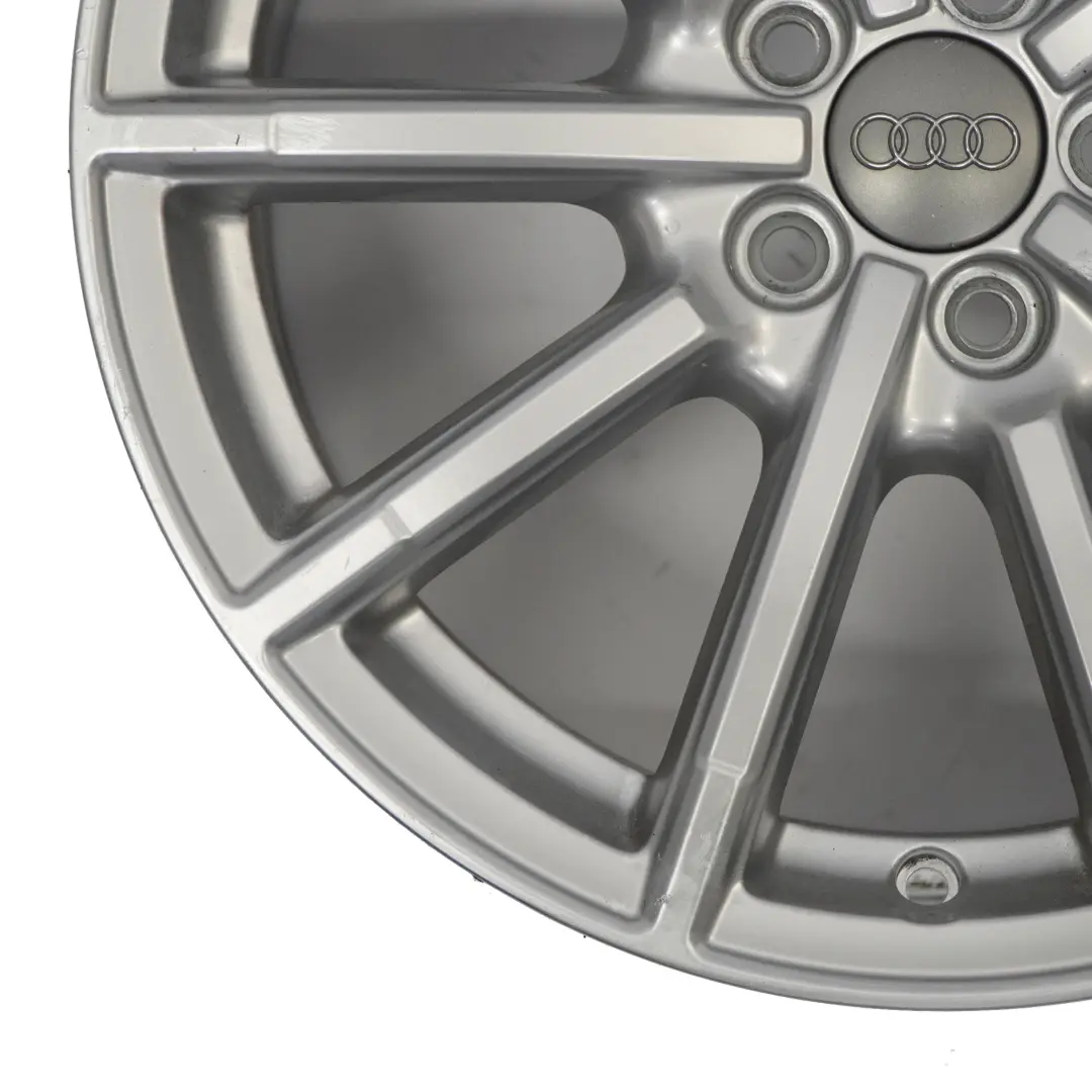 Audi A1 8X Jante En Alliage Argenté 17" 7.5J ET:36 10 Branches - SKU 8X0601025BM-1 - Numéro de pièce 8X0601025BM