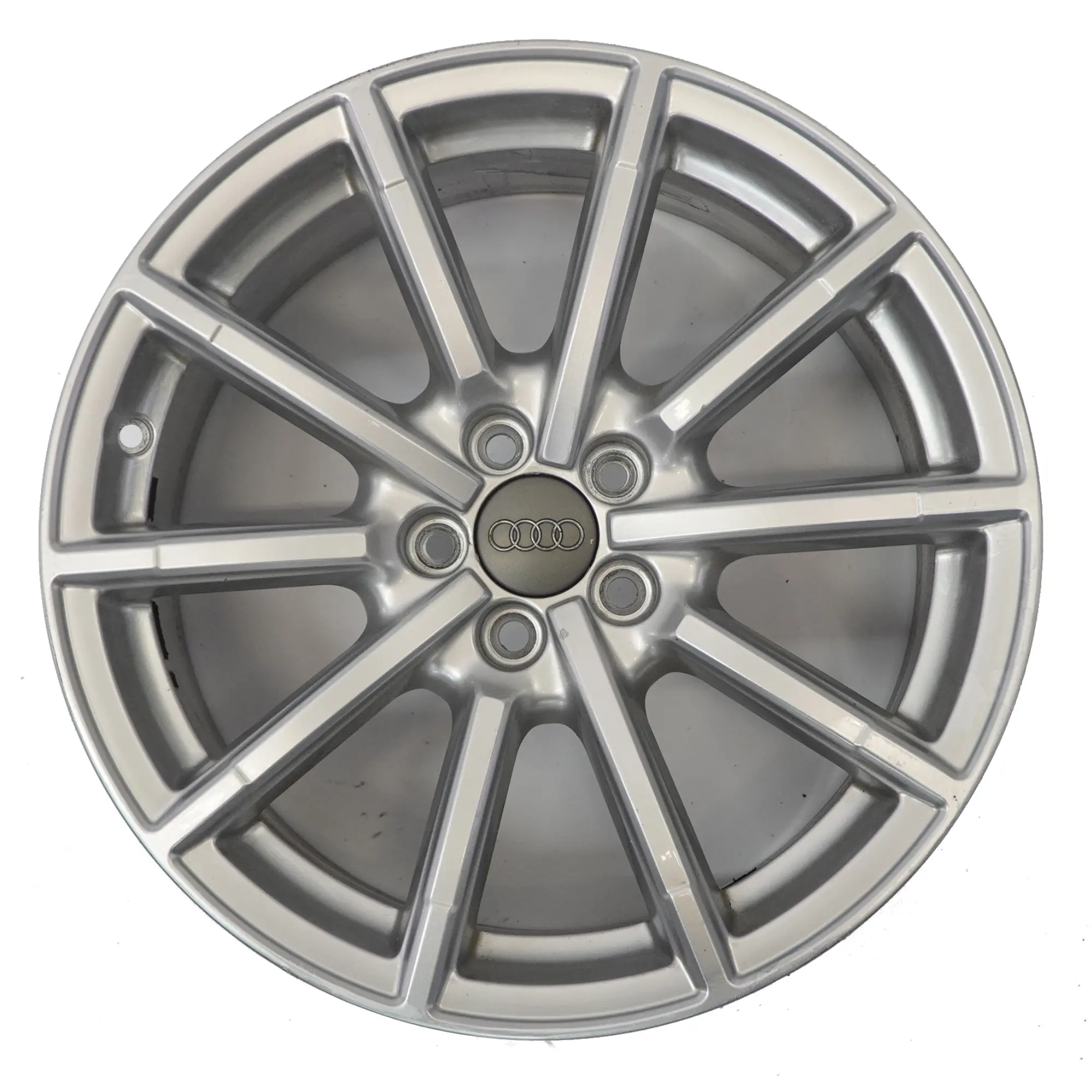 Cerchio In Lega Audi A1 8X Argento 17" 7.5J ET:36 10 Razze 8X0601025BM