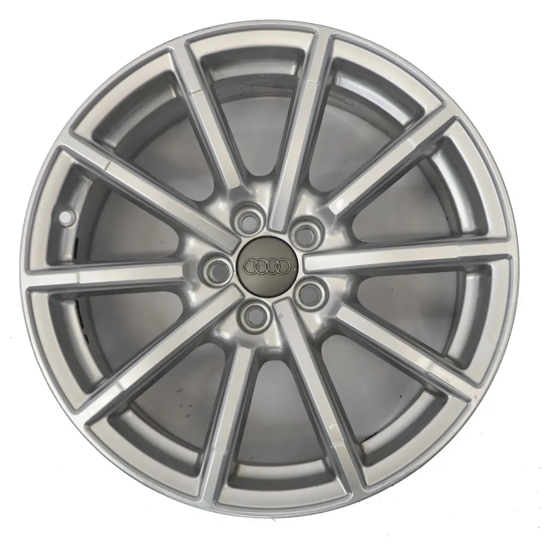 Audi A1 8X Jante En Alliage Argenté 17" 7.5J ET:36 10 Branches - SKU 8X0601025BM-2 - Numéro de pièce 8X0601025BM