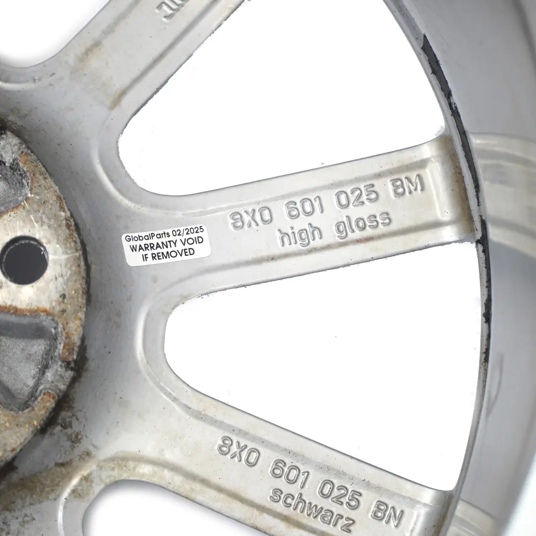 Jante En Alliage Argenté 17" 7.5J ET:36 10 Branches pour Audi A1 8X à propos du numéro de pièce 8X0601025BM Audi A1 8X Jante En Alliage Argenté 17" 7.5J ET:36 10 Branches - SKU 8X0601025BM-2 - Numéro de pièce 8X0601025BM