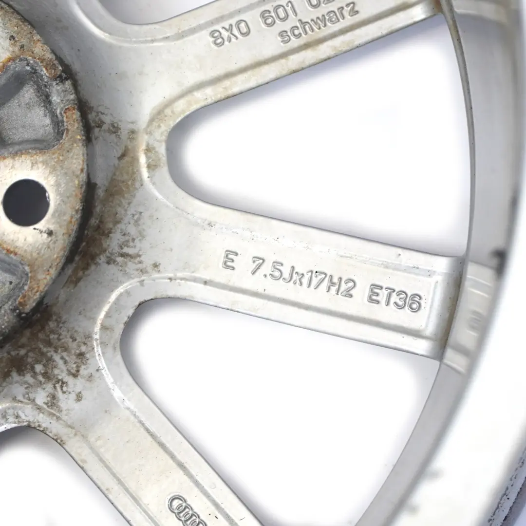 Cerchio In Lega Audi A1 8X Argento 17" 7.5J ET:36 10 Razze per con numero di parte 8X0601025BM Cerchio In Lega Audi A1 8X Argento 17" 7.5J ET:36 10 Razze - SKU 8X0601025BM-2 - Numero di parte 8X0601025BM