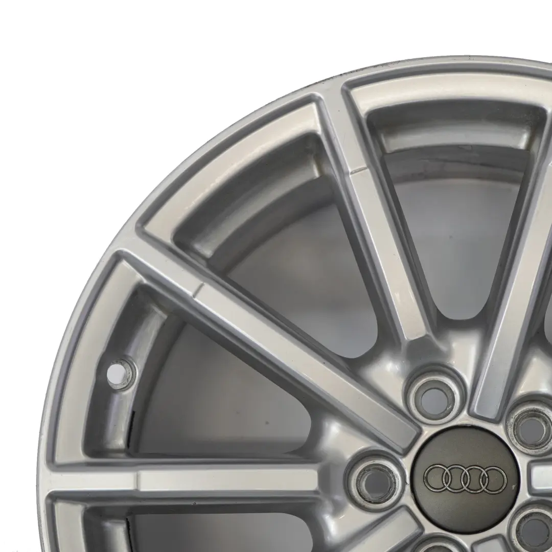 Audi A1 8X Silver Alloy Wheel Rim 17" 7.5J ET:36 10-Spoke - SKU 8X0601025BM-2 - Part number 8X0601025BM