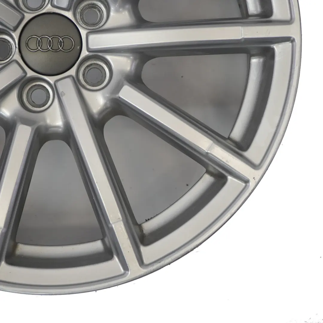 Audi A1 8X Silver Alloy Wheel Rim 17" 7.5J ET:36 10-Spoke - SKU 8X0601025BM-2 - Part number 8X0601025BM