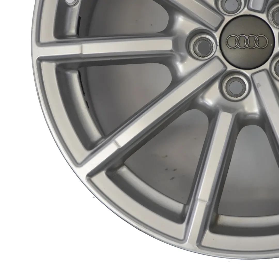 Audi A1 8X Silver Alloy Wheel Rim 17" 7.5J ET:36 10-Spoke - SKU 8X0601025BM-2 - Part number 8X0601025BM