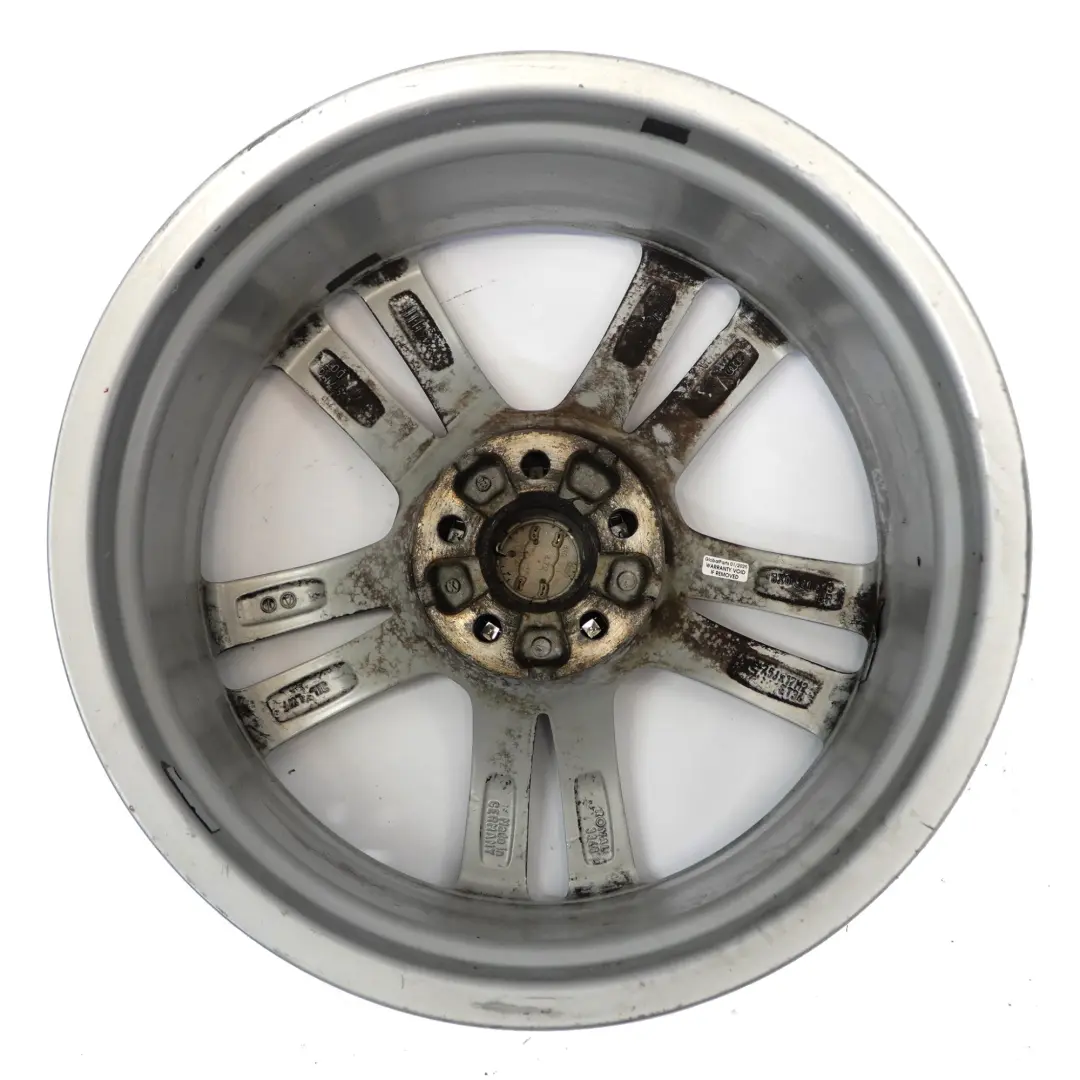 Silberne Alufelge 17" 7,5J ET34 Doppelsternspeiche für Audi A1 8X mit Teilenummer 8X0601025BR Audi A1 8X Silberne Alufelge 17" 7,5J ET34 Doppelsternspeiche - SKU 8X0601025BR-2 - Teilenummer 8X0601025BR