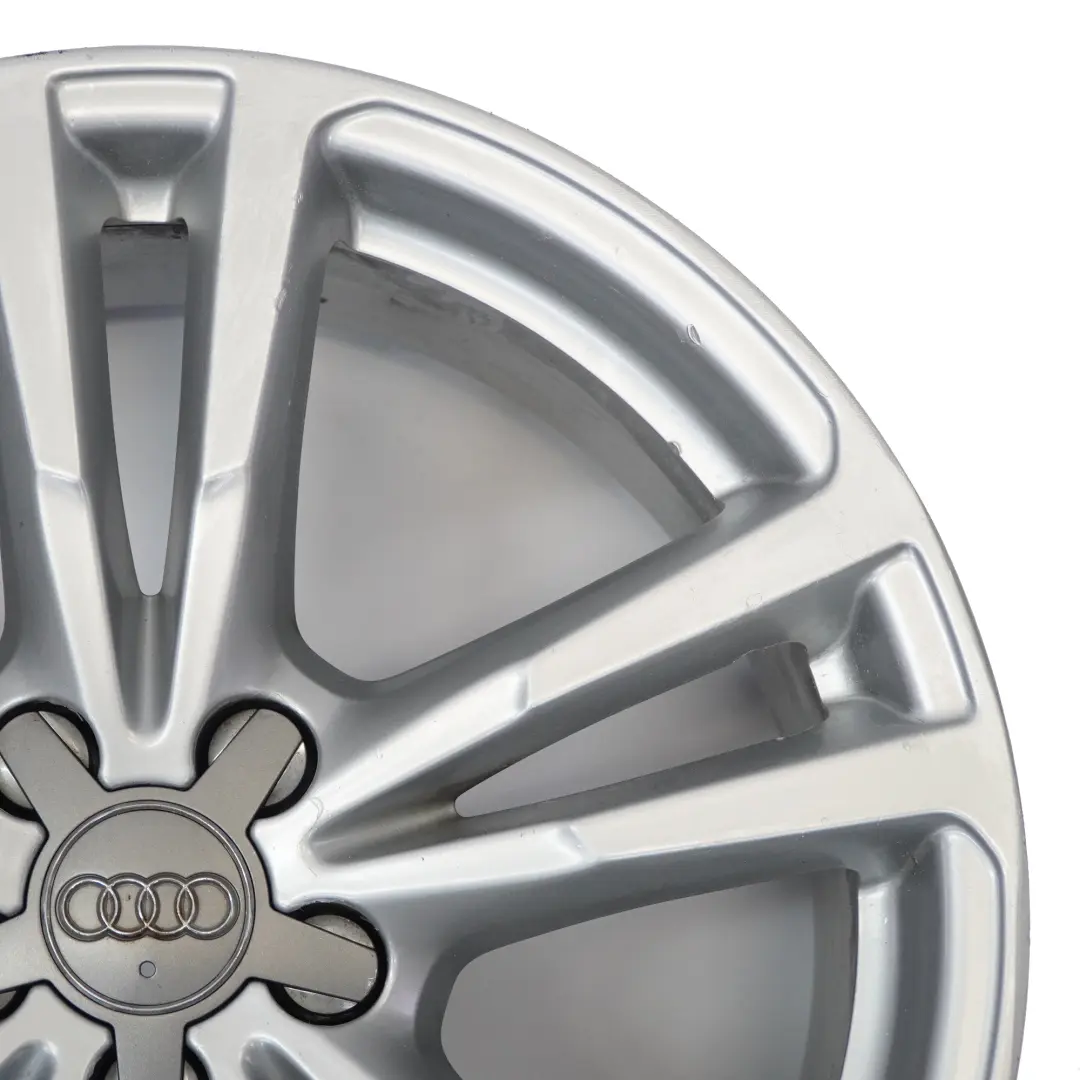 Audi A1 8X Silver Alloy Wheel Rim 17" 7.5J ET34 Double Star Spoke - SKU 8X0601025BR-2 - Part number 8X0601025BR