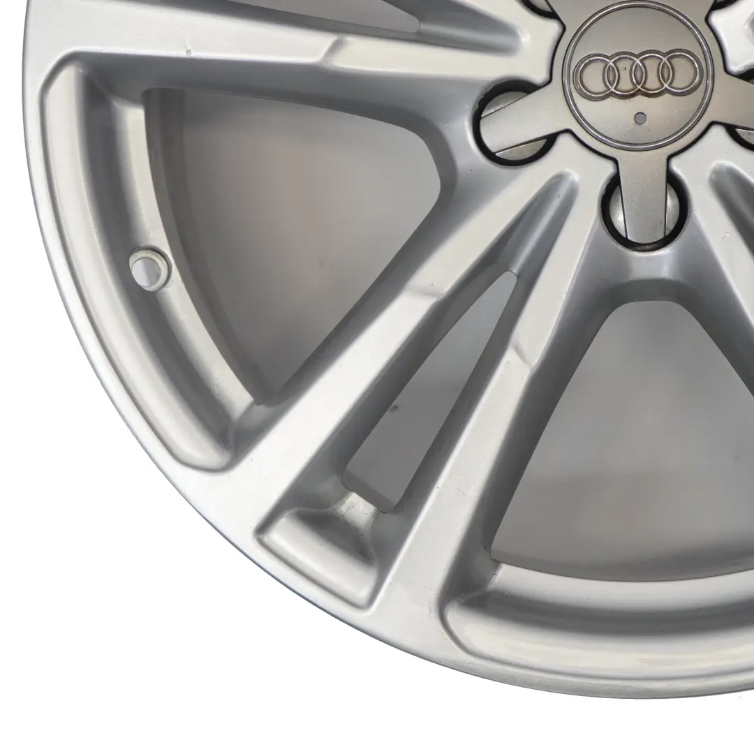 Audi A1 8X Silver Alloy Wheel Rim 17" 7.5J ET34 Double Star Spoke - SKU 8X0601025BR-2 - Part number 8X0601025BR