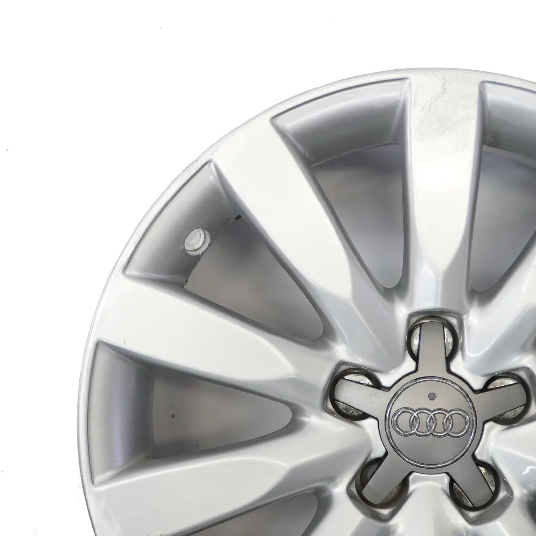 Cerchio In Lega Argento 16" 7J ET34 A 10 Razze per Audi A1 8X con numero di parte 8X0601025G Audi A1 8X Cerchio In Lega Argento 16" 7J ET34 A 10 Razze - SKU 8X0601025G-2 - Numero di parte 8X0601025G