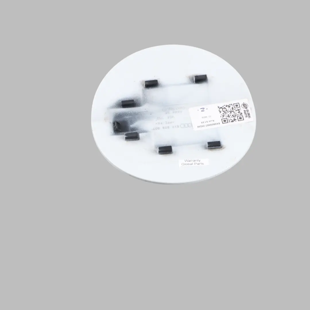 Audi A1 8X Tapa Tapón Llenado Combustible Glacier White Pearl - S9R - SKU 8X0809907-MGW - Número de pieza 8X0809907