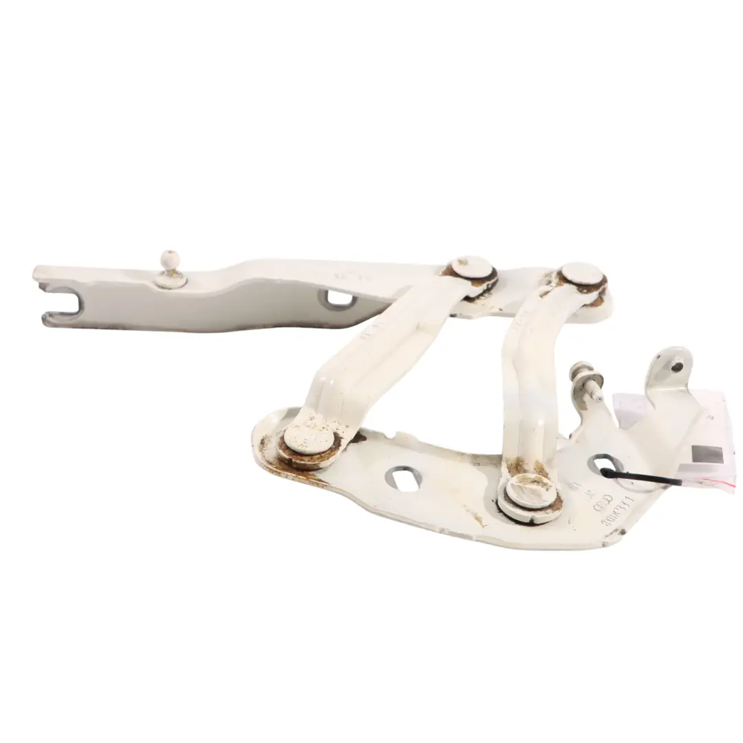 Audi A1 8X Bonnet Hood Hinge Left N/S Amalfi White - Y9K - SKU 8X0823301A-AWH - Part number 8X0823301A
