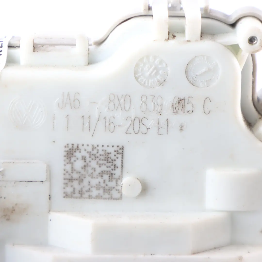 Audi A1 8X Actionneur Verrouillage Mécanisme Arrière Loquet Gauche 8X0839015 - SKU 8X0839015C - Numéro de pièce 8X0839015C