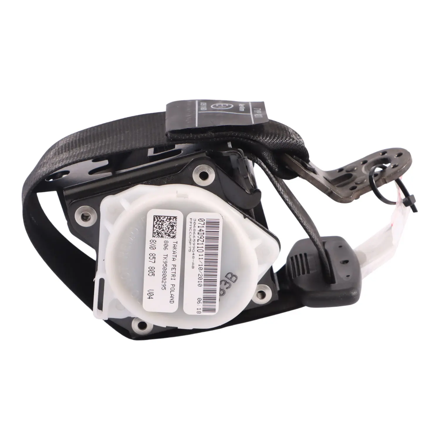 Audi A1 8X Sicher Heitsgurt Hinten Links Rechts Schwarz 8X0857805